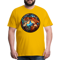 Thumbnail for Men's Mosaic Gemini Premium T-Shirt - sun yellow