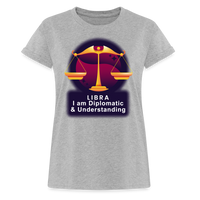 Thumbnail for Women's Glow Libra Relaxed Fit T-Shirt - heather gray