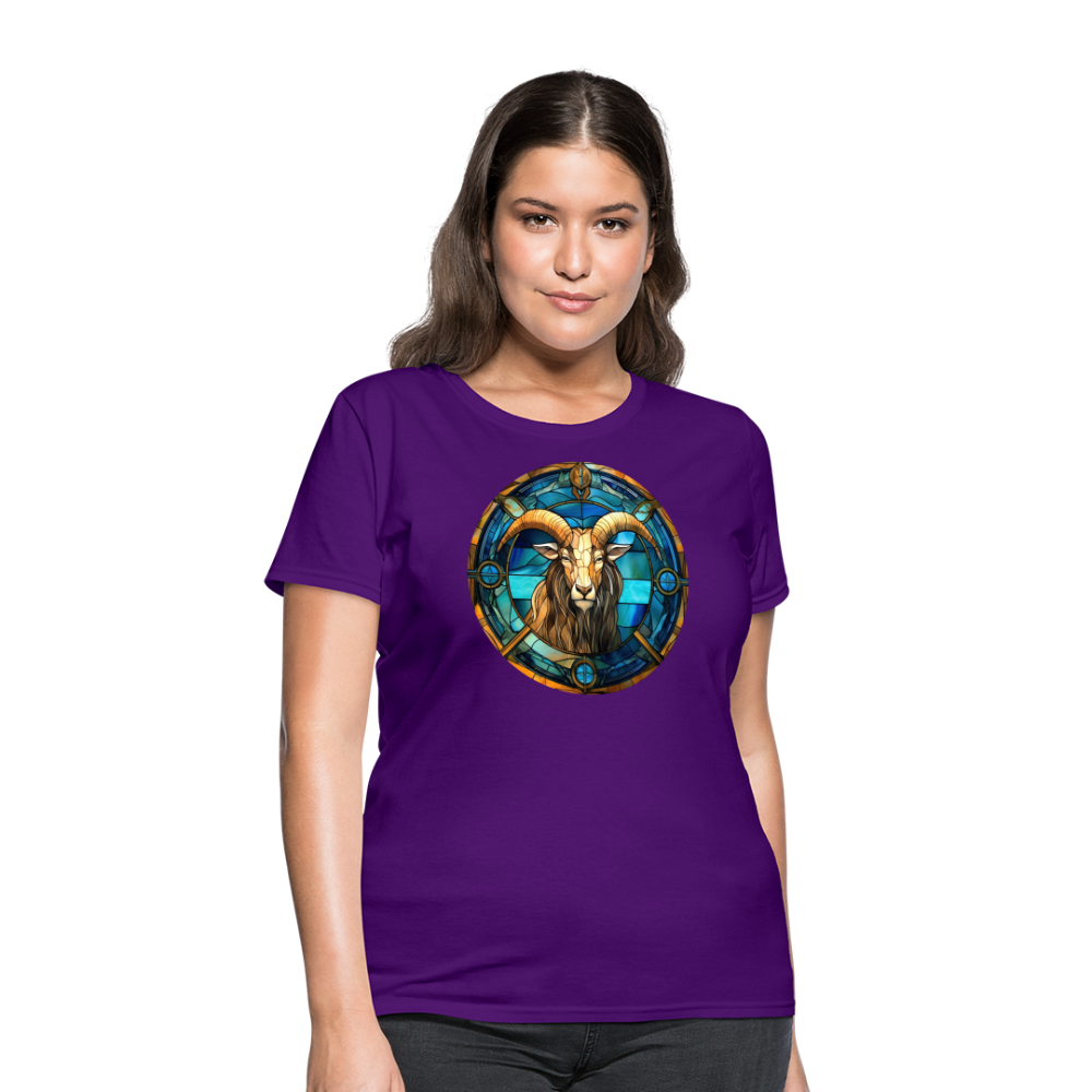 Women's Mosaic Capricorn T-Shirt - purple