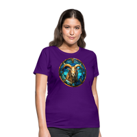 Thumbnail for Women's Mosaic Capricorn T-Shirt - purple