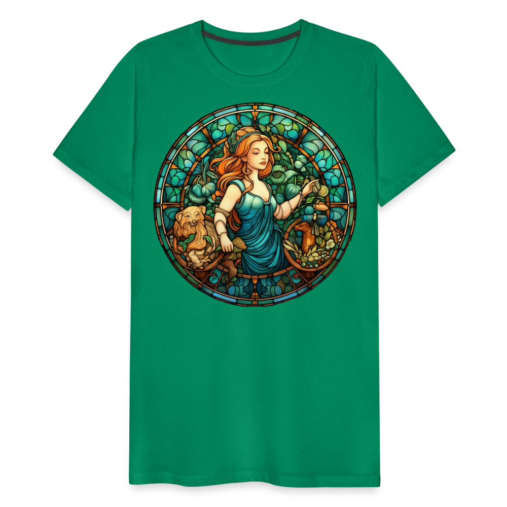 Men's Mosaic Virgo Premium T-Shirt - kelly green