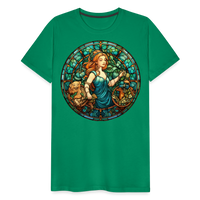 Thumbnail for Men's Mosaic Virgo Premium T-Shirt - kelly green