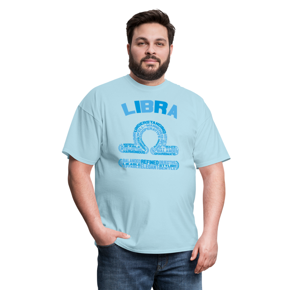 Men's Power Words Libra Classic T-Shirt - powder blue