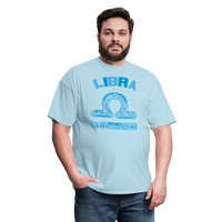 Thumbnail for Men's Power Words Libra Classic T-Shirt - powder blue