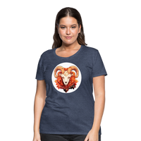 Thumbnail for Women’s Symbol Aries Premium T-Shirt - heather blue