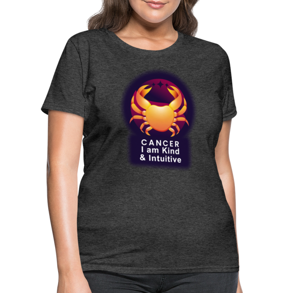 Women's Glow Cancer T-Shirt - heather black