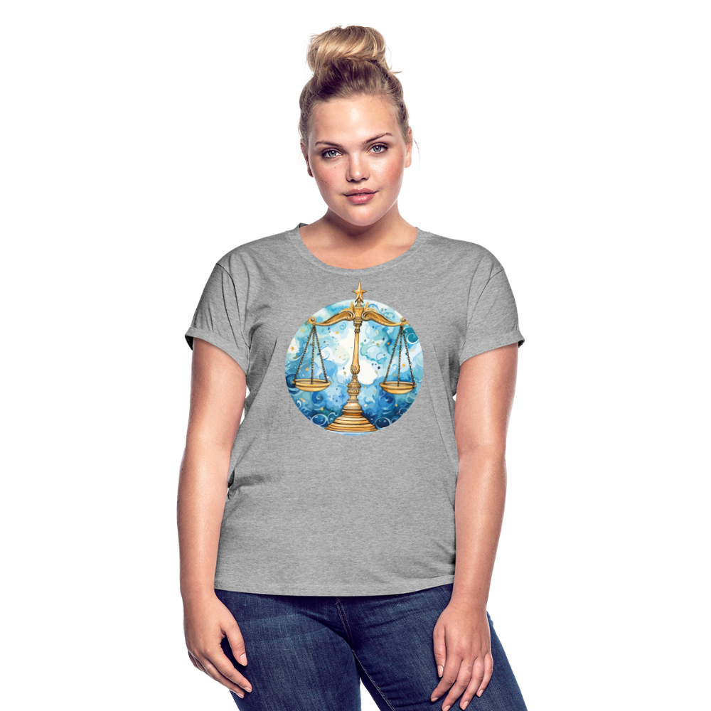 Women's Mythical Libra Relaxed Fit T-Shirt - heather gray