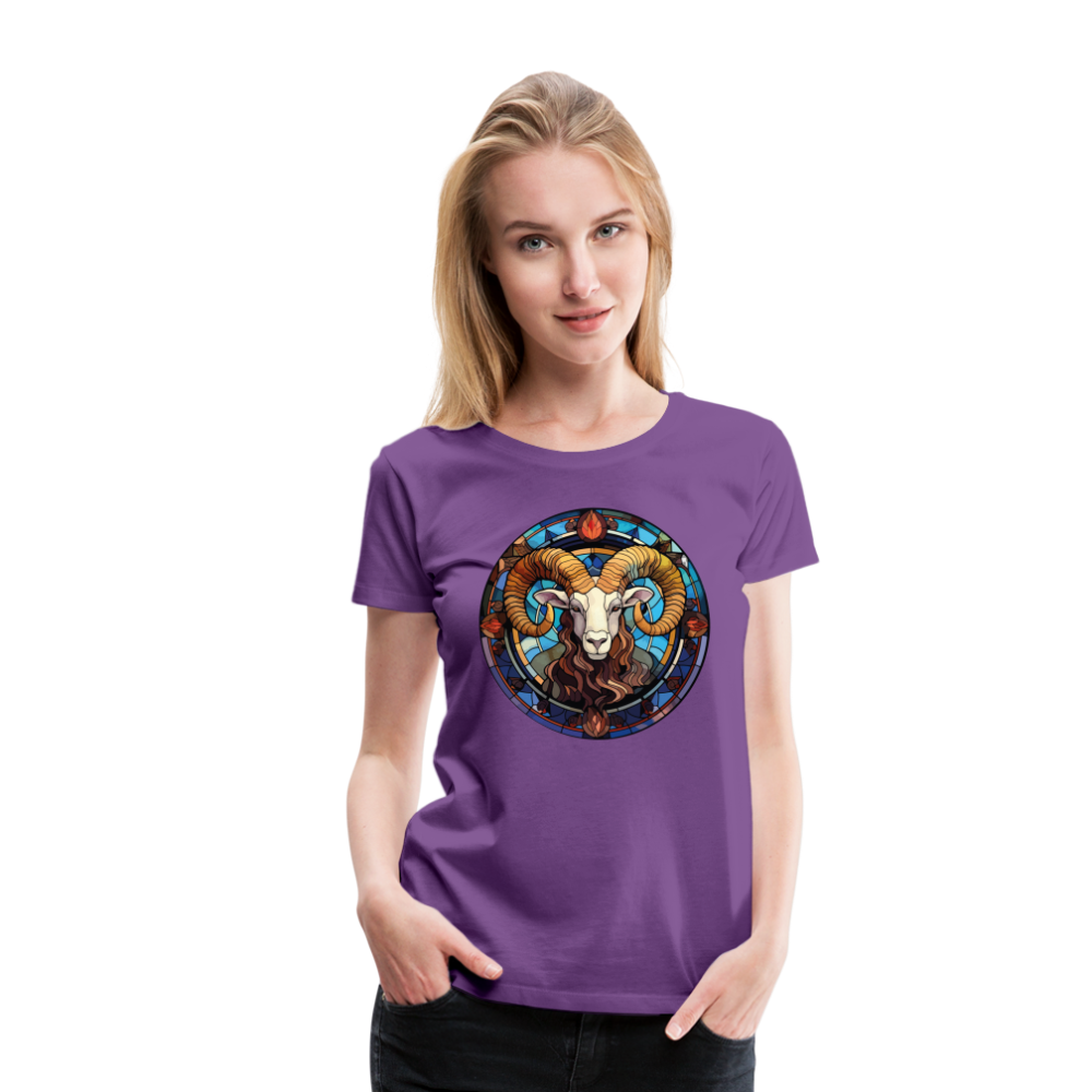 Women’s Mosaic Aries Premium T-Shirt - purple