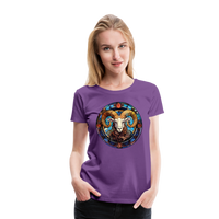 Thumbnail for Women’s Mosaic Aries Premium T-Shirt - purple