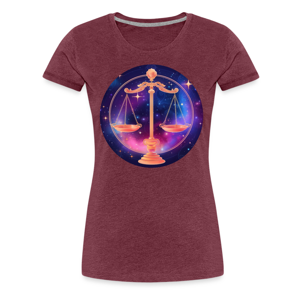 Women’s Magic Libra Premium T-Shirt - heather burgundy