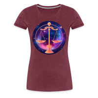 Thumbnail for Women’s Magic Libra Premium T-Shirt - heather burgundy