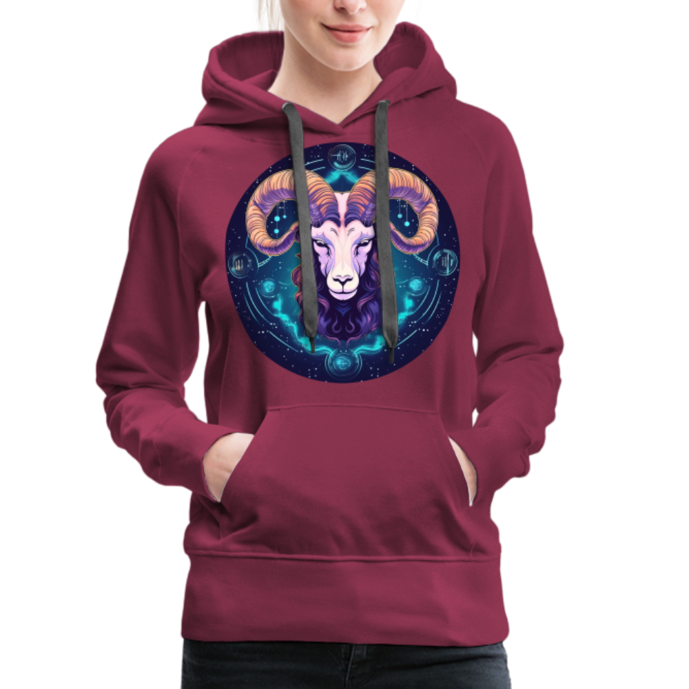 Women’s Magic Capricorn Premium Hoodie - burgundy