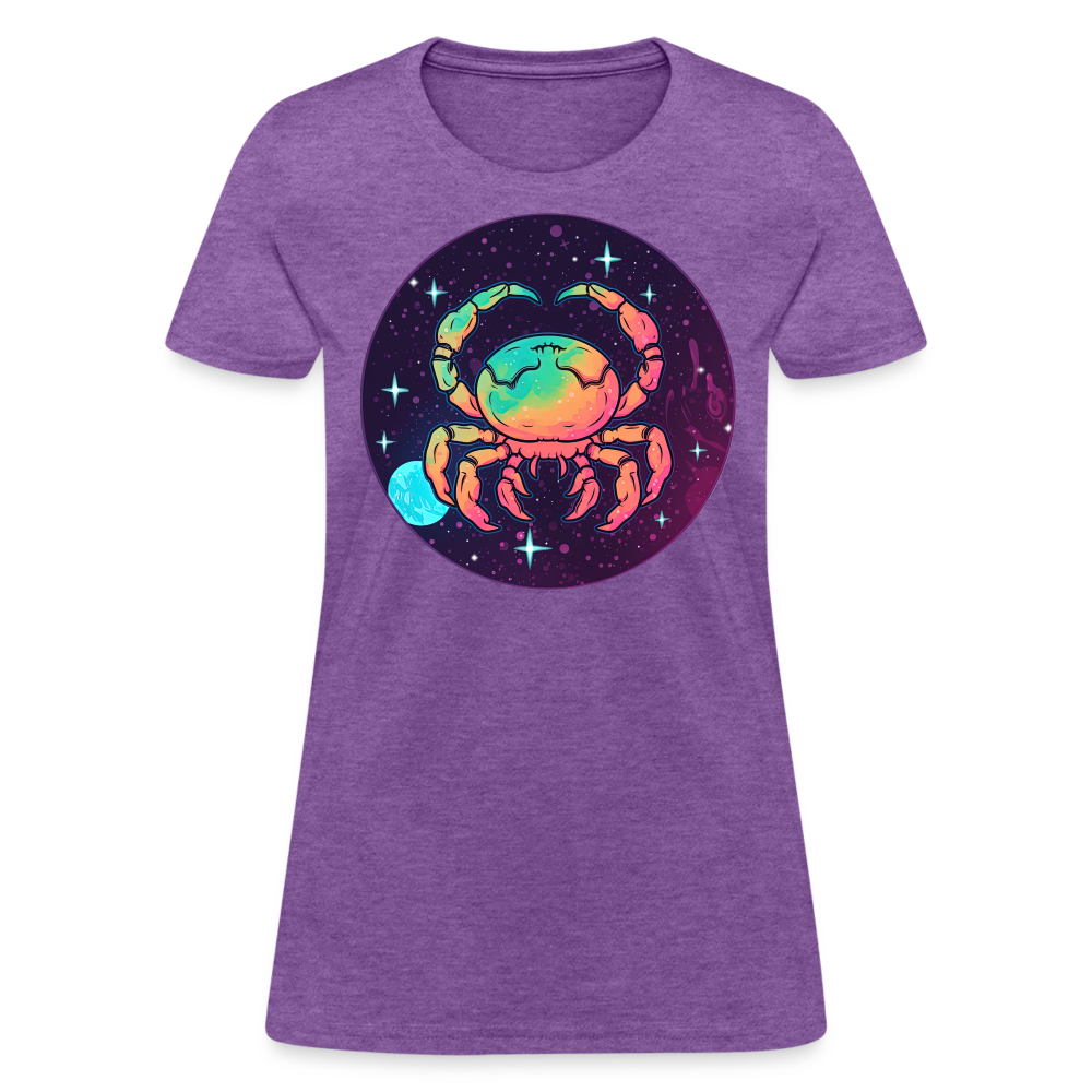 Women's Mystic Cancer T-Shirt - purple heather