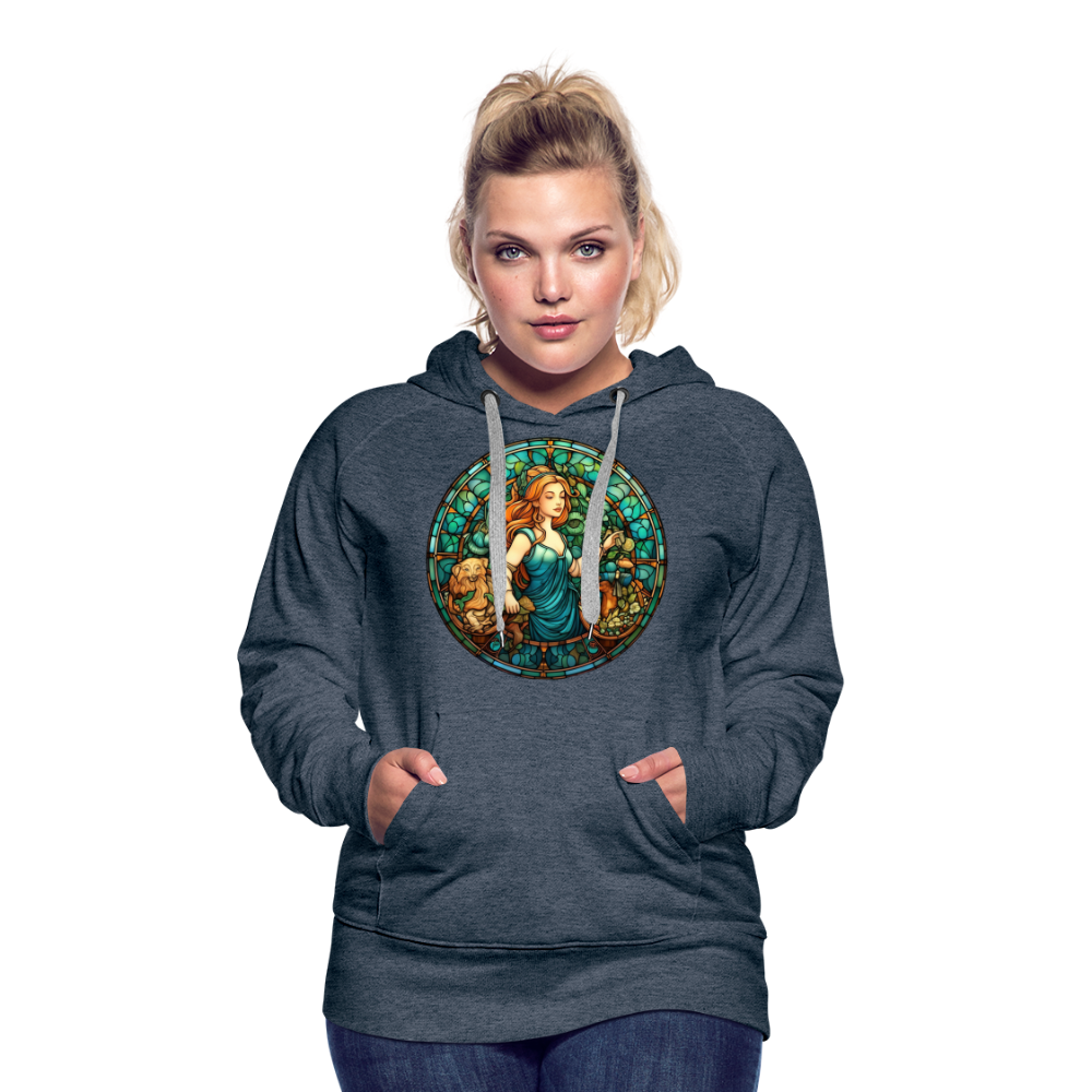 Women’s Mosaic Virgo Premium Hoodie - heather denim