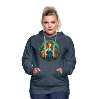 Thumbnail for Women’s Mosaic Virgo Premium Hoodie - heather denim