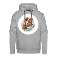 Thumbnail for Men’s Symbol Sagittarius Premium Hoodie - heather grey