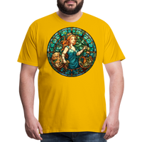 Thumbnail for Men's Mosaic Virgo Premium T-Shirt - sun yellow