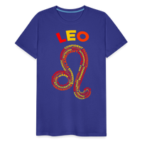 Thumbnail for Men's Power Words Leo Premium T-Shirt - royal blue