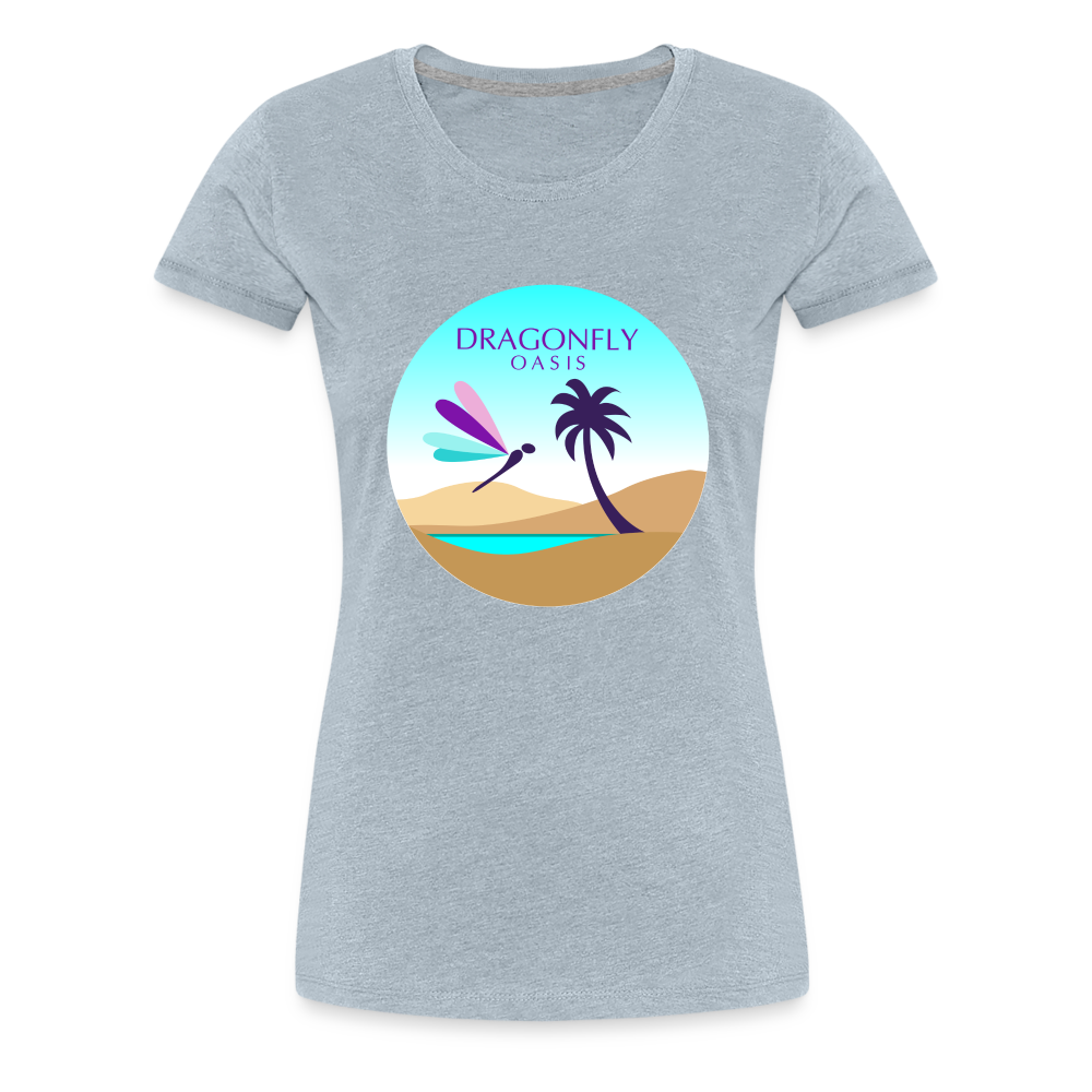 Women's Dragonfly Oasis V.2 Premium T-Shirt - heather ice blue