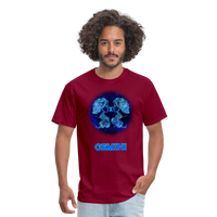 Thumbnail for Men's Stellar Gemini Classic T-Shirt - burgundy