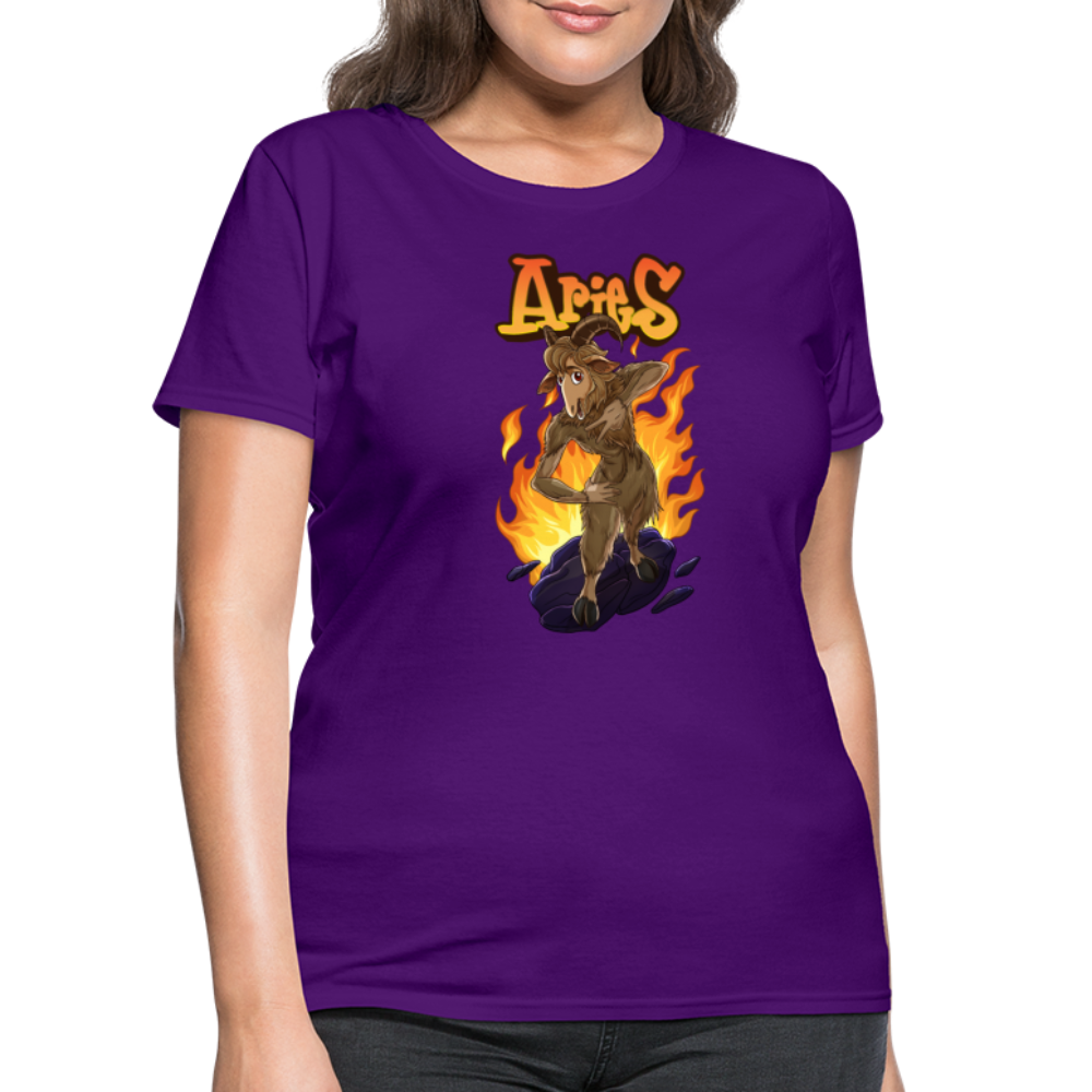 Women's Aries Narihndrab T-Shirt - purple