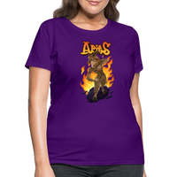 Thumbnail for Women's Aries Narihndrab T-Shirt - purple