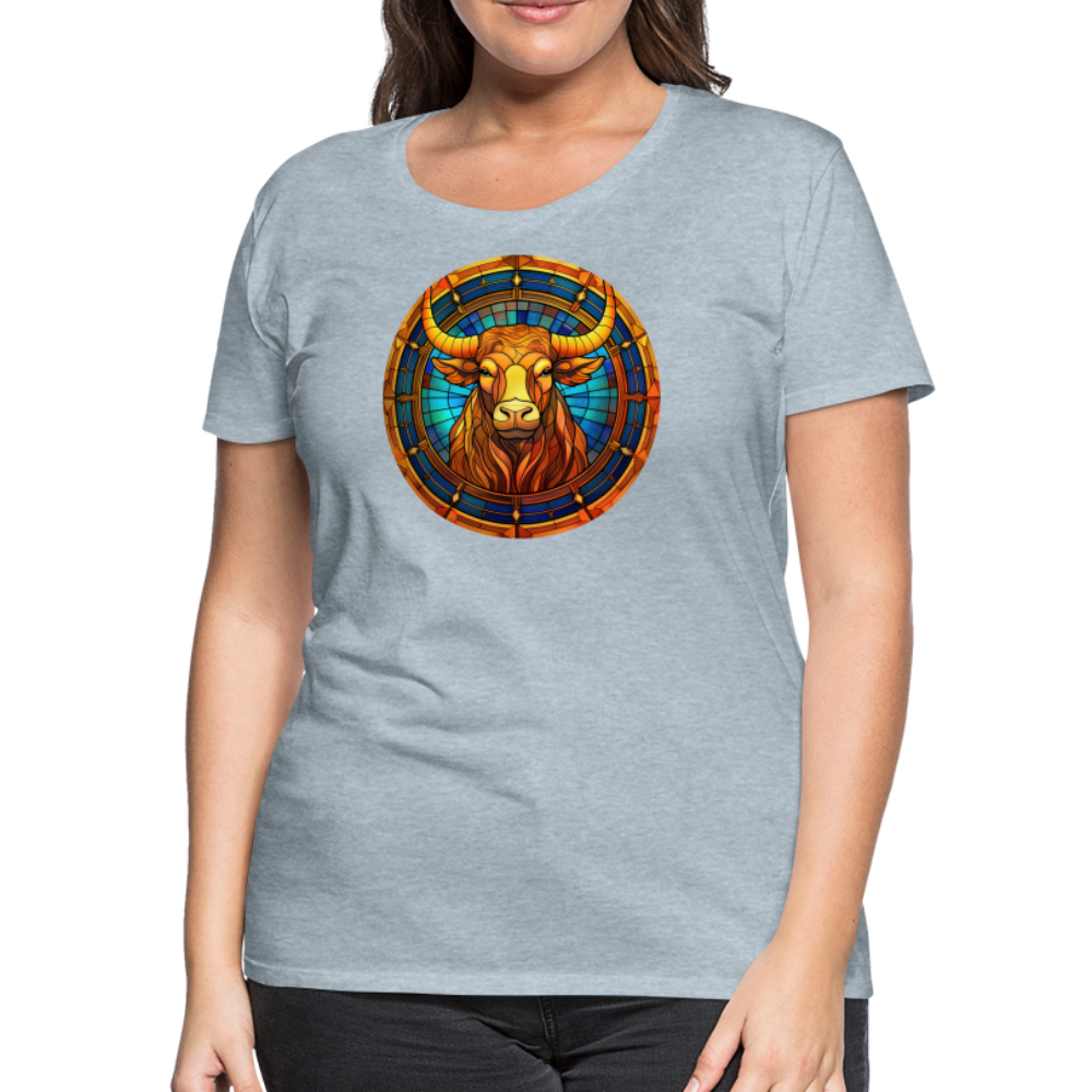 Women’s Mosaic Taurus Premium T-Shirt - heather ice blue