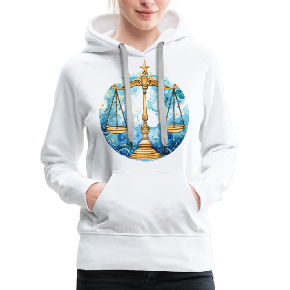 Women’s Mythical Libra Premium Hoodie - white