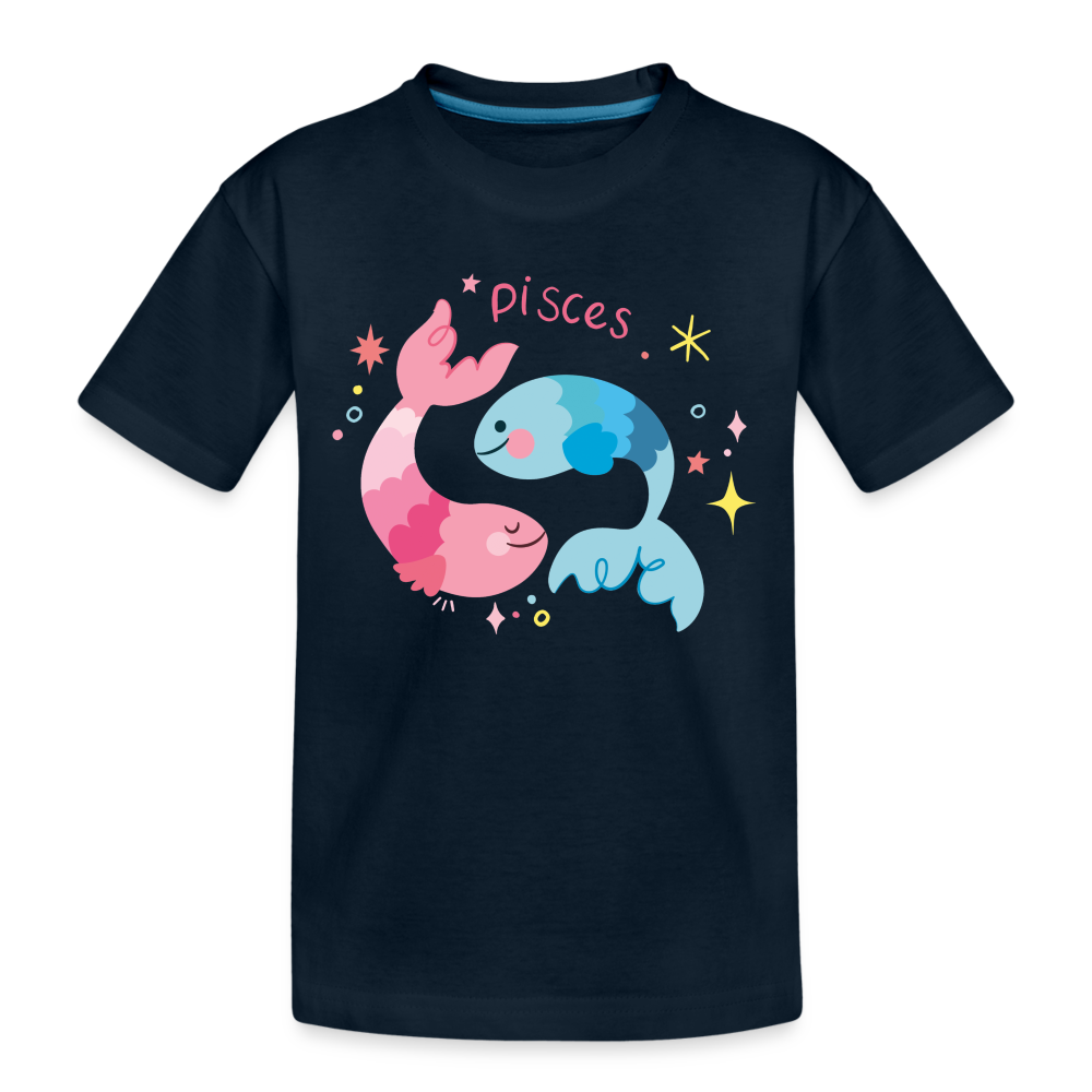 Kid’s Pinky Pisces Premium Organic T-Shirt - deep navy