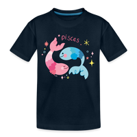 Thumbnail for Kid’s Pinky Pisces Premium Organic T-Shirt - deep navy