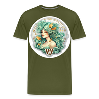 Thumbnail for Men's Symbol Virgo Premium T-Shirt - olive green