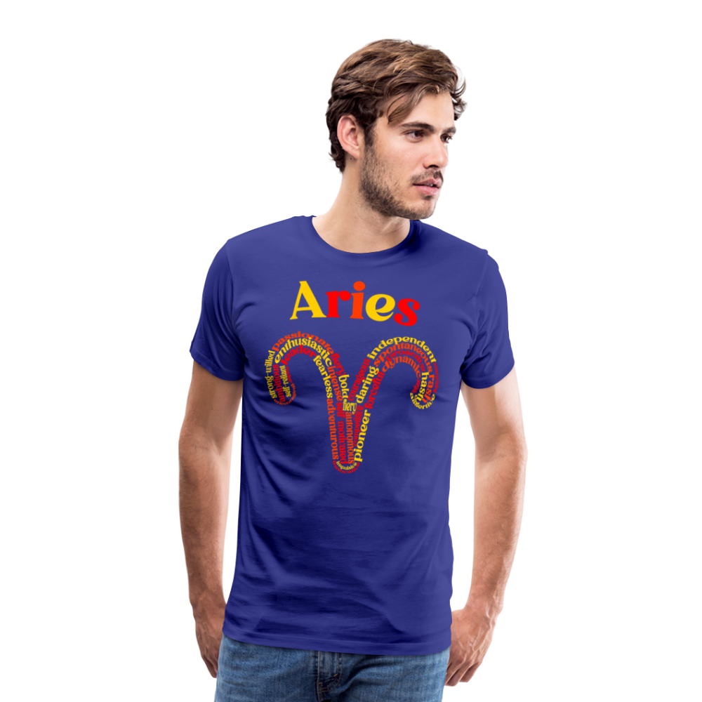 Men's Power Words Aries Premium T-Shirt - royal blue