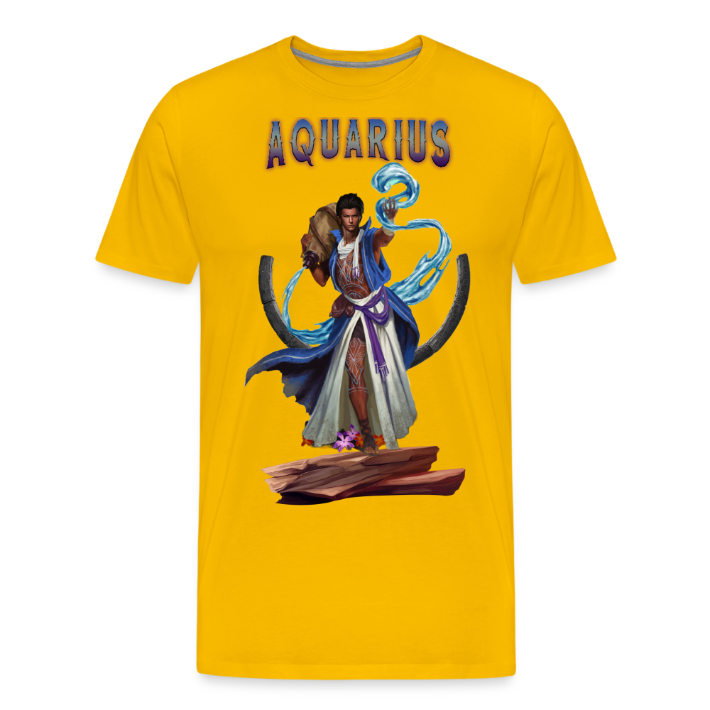 Men's Astral Aquarius Premium T-Shirt - sun yellow