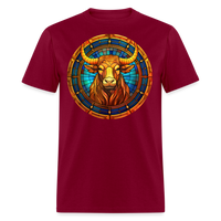 Thumbnail for Men's Mosaic Taurus Classic T-Shirt - burgundy