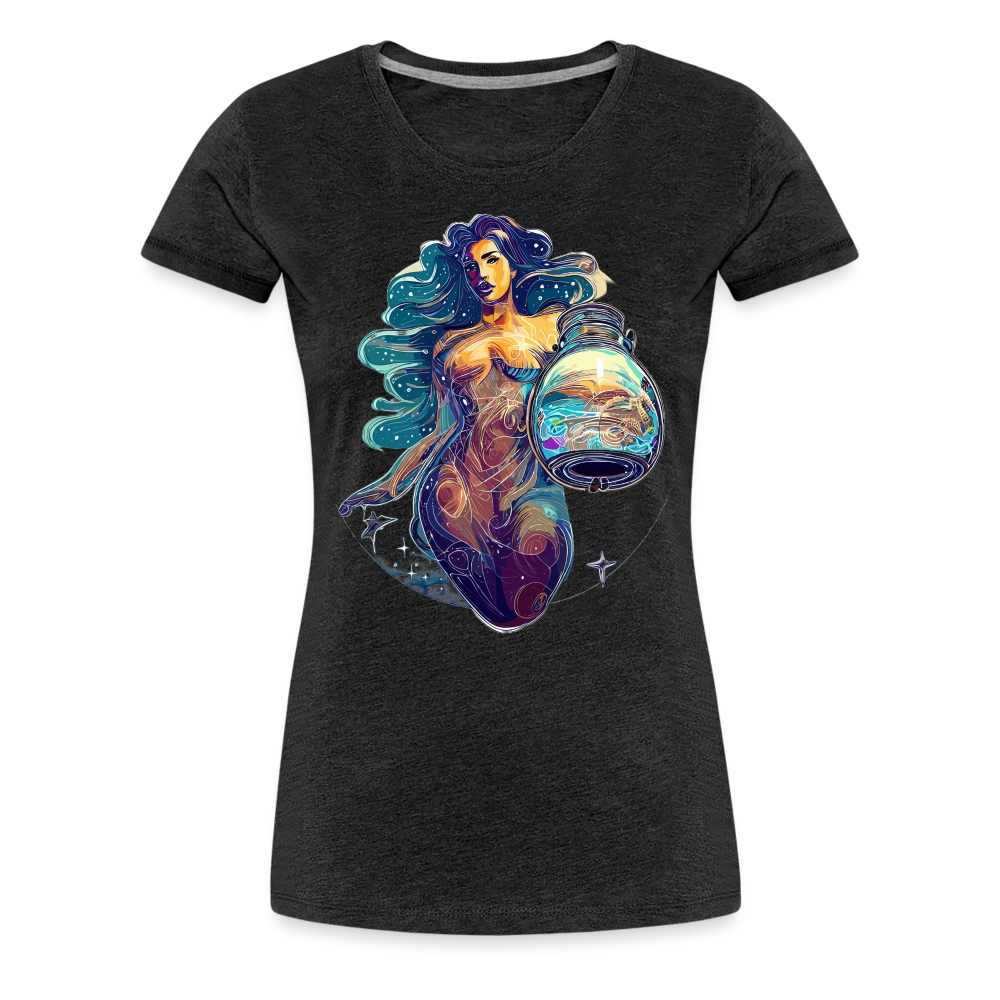 Women’s Mythical Aquarius Premium T-Shirt - charcoal grey