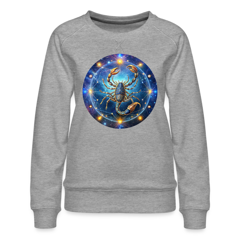 Women’s Symbol Scorpio Premium Sweatshirt - heather grey