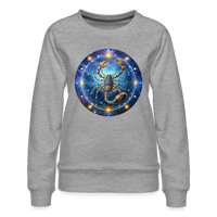 Thumbnail for Women’s Symbol Scorpio Premium Sweatshirt - heather grey