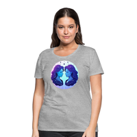 Thumbnail for Women’s Magic Gemini Premium T-Shirt - heather gray