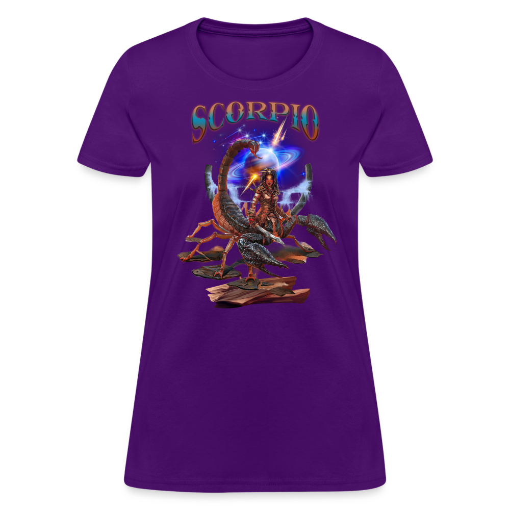 Women's Astral Scorpio T-Shirt - purple