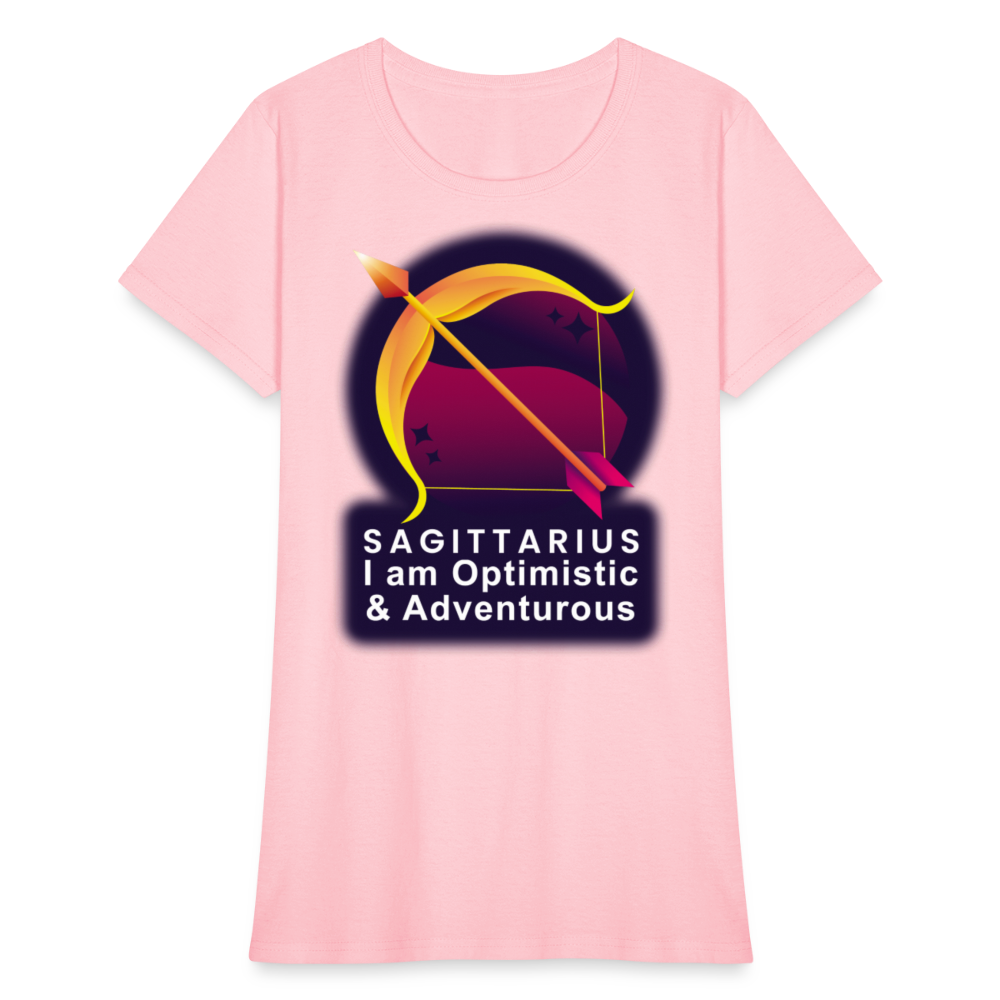 Women's Glow Sagittarius T-Shirt - pink