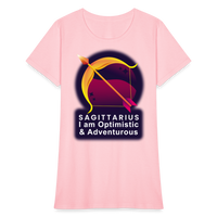 Thumbnail for Women's Glow Sagittarius T-Shirt - pink