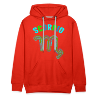 Thumbnail for Men's Power Words Scorpio Premium Hoodie - red