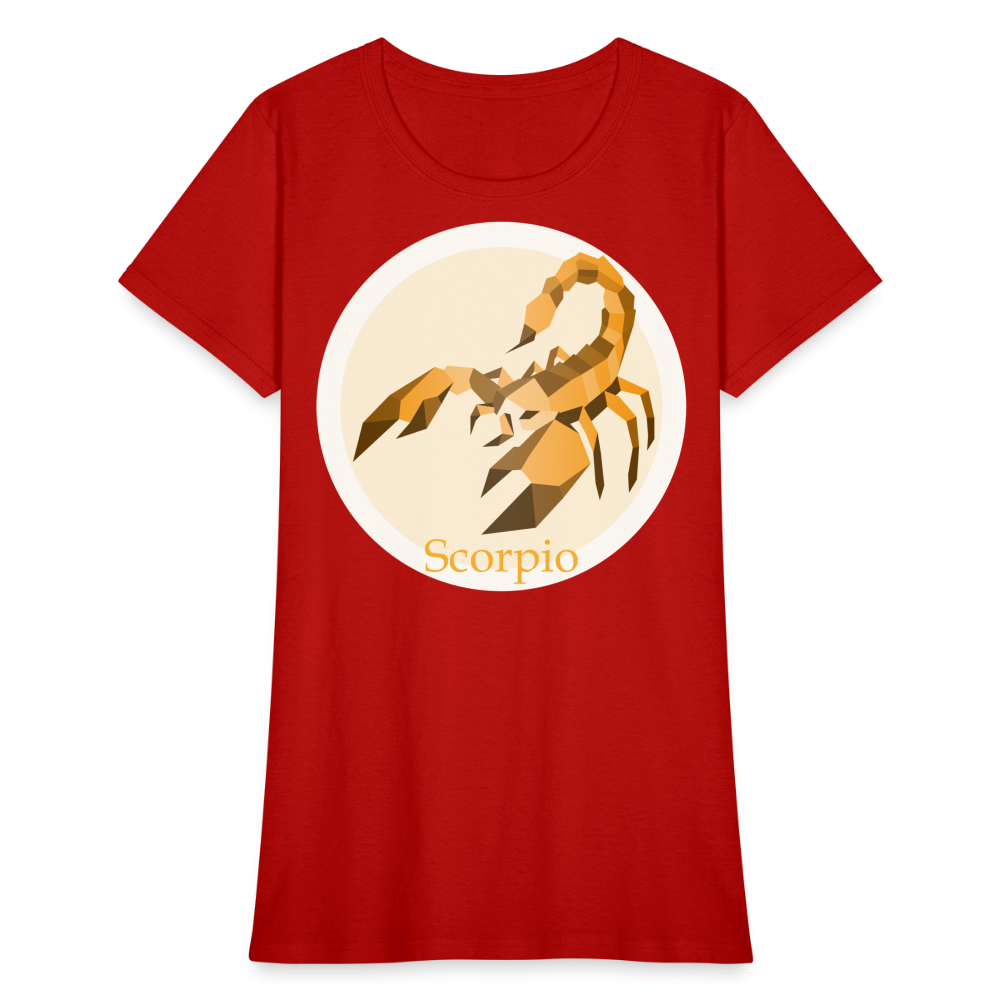 Women's Mosaic Scorpio T-Shirt - red