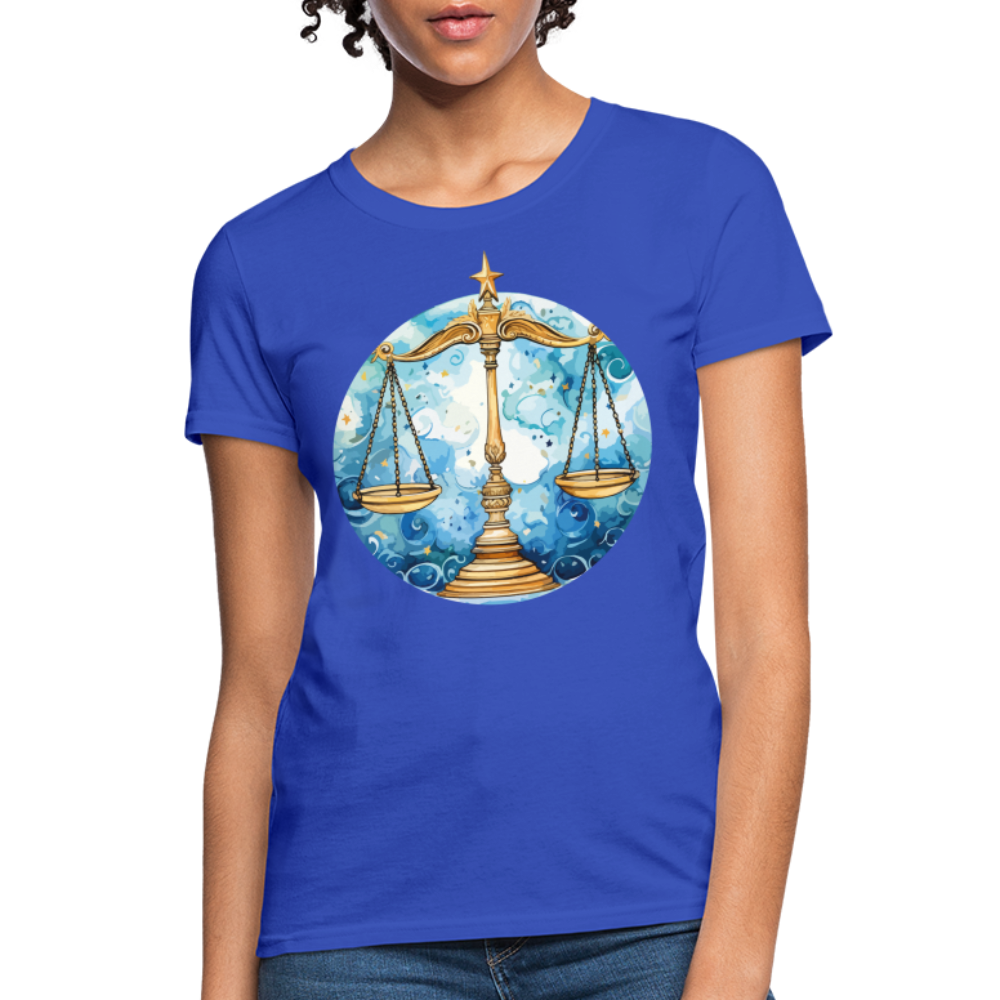 Women's Mythical Libra T-Shirt - royal blue