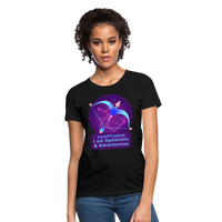 Thumbnail for Women's Neon Sagittarius T-Shirt - black