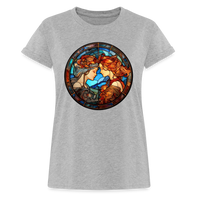 Thumbnail for Women's Mosaic Gemini Relaxed Fit T-Shirt - heather gray