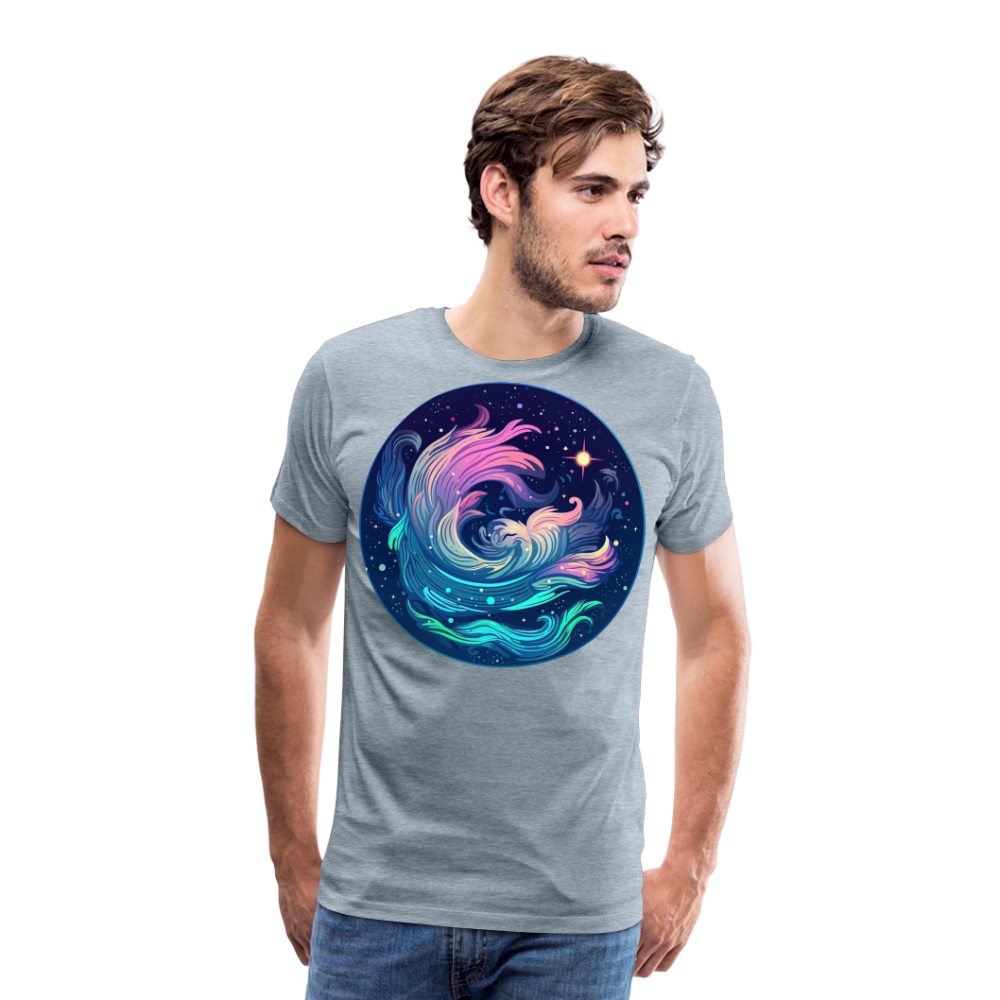 Men's Magic Aquarius Premium T-Shirt - heather ice blue