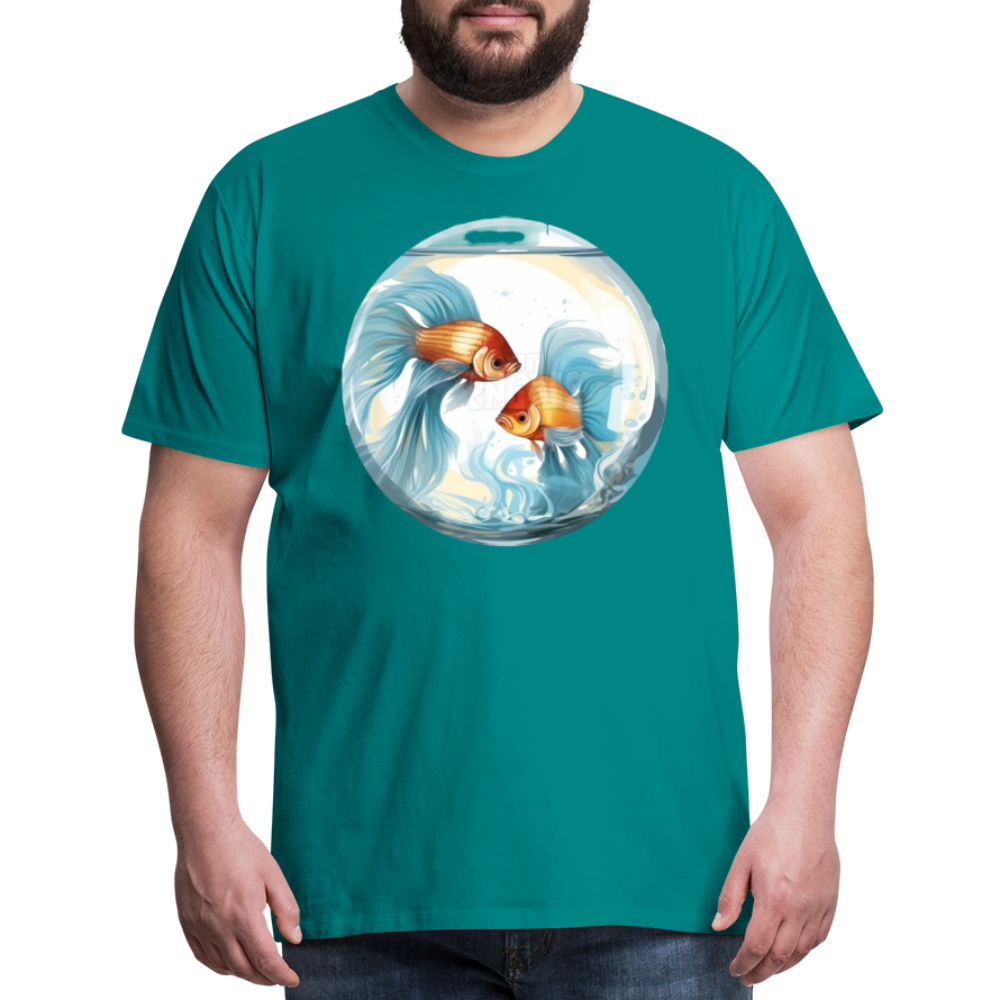 Men's Mythical Pisces Premium T-Shirt - teal