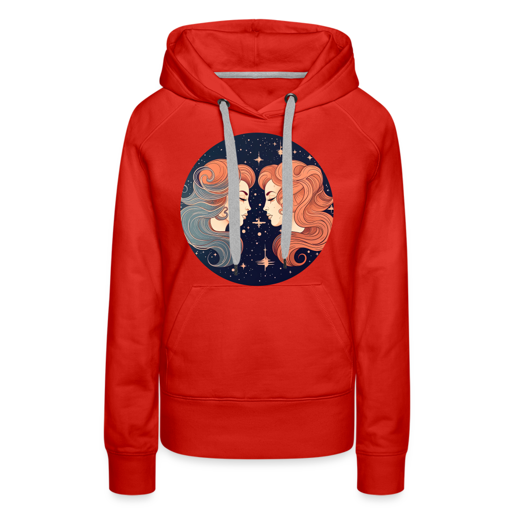 Women’s Mystic Gemini Premium Hoodie - red