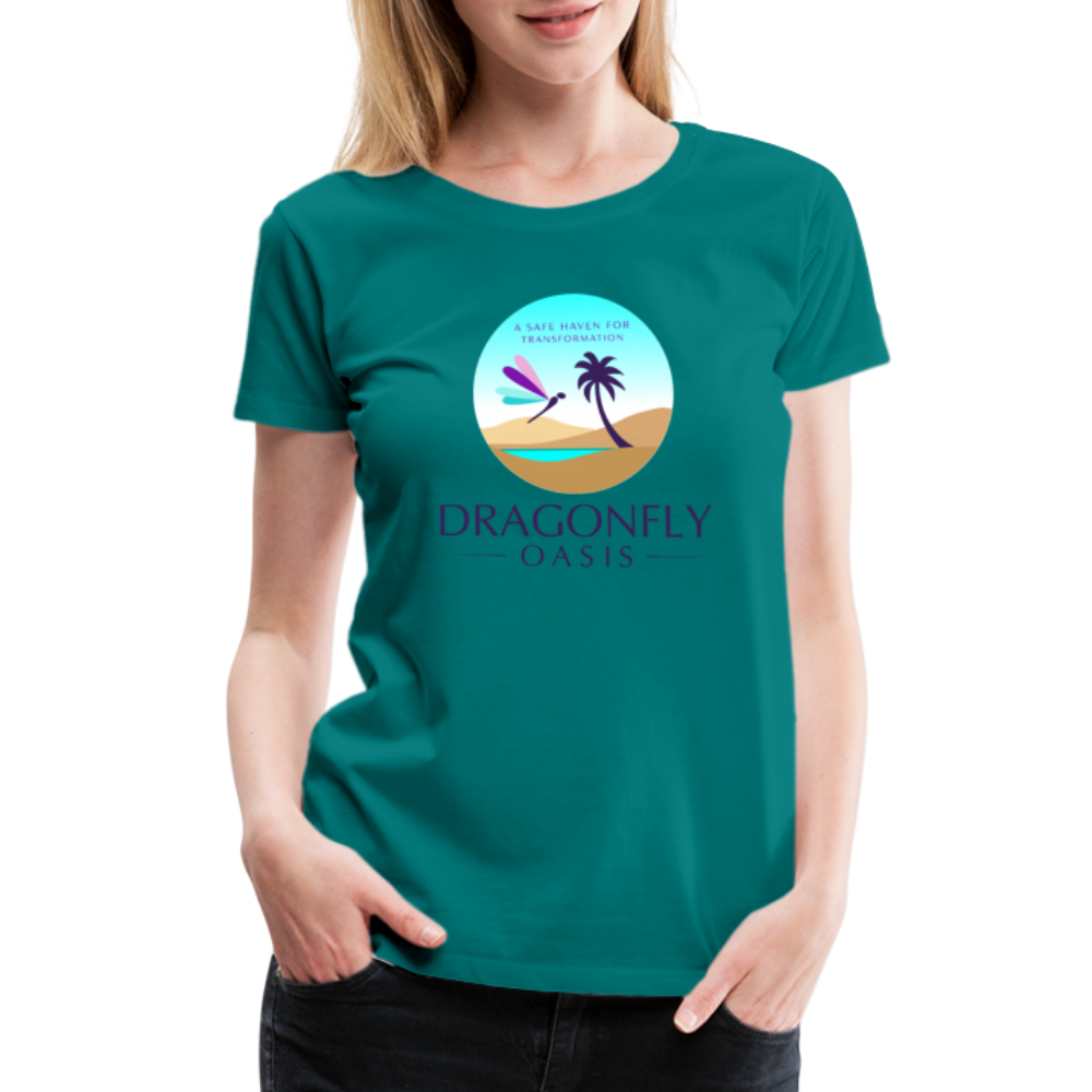 Women's Dragonfly Oasis V.1 Premium T-Shirt - teal